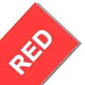 white on red