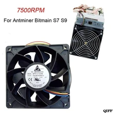 Прямая поставка& торговля универсальная 7500 об/мин охлаждающий вентилятор охлаждения Замена 4-контактный разъем для Antminer Bitmain S7 S9 29 июля