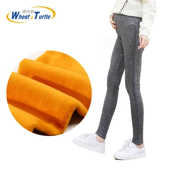 

2020 New Good Quality Cotton Leggings For Pregnant Women Thicken Gold Velvet Slim Maternity Leggings Pencil Pants For Pregnancy