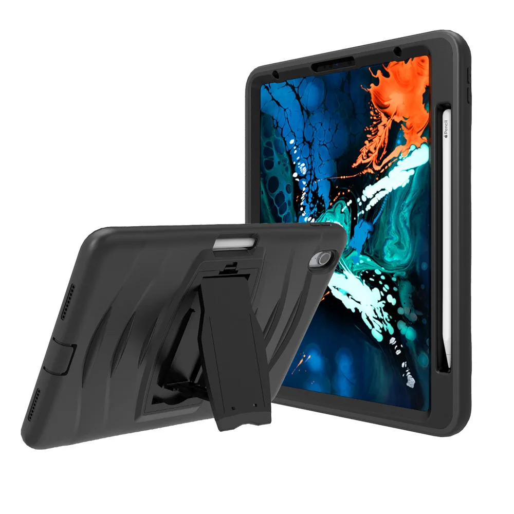 Для Apple iPad Pro 12 9 2018 чехол для планшета 3 в 1 противоударный ПК + Силиконовый