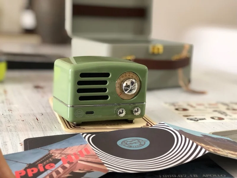 МАО король Маленький принц OTR динамик FM радио Ретро зеленый Мини Bluetooth беспроводной музыкальный металлический плейер MW-2 подарок для девочек