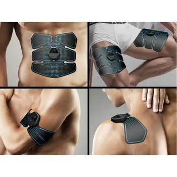 

EMS Pulse Fitness 6 Abdominal Charging Intelligent Fitness Instrument Home With LCD Weight Loss Fitness Dropshipping Massage