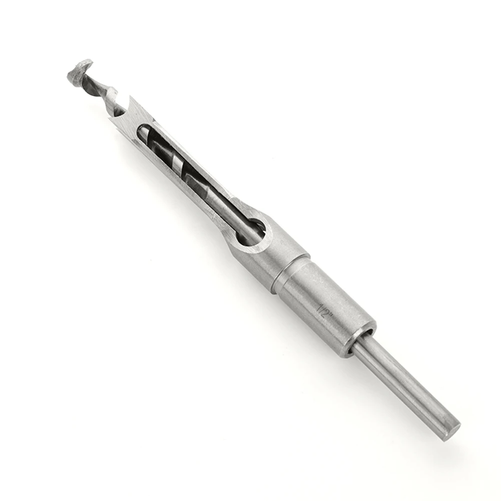 HRC48-50 12.7mm Woodworking Square Hole Drill Bit Mortising Chisel 1/2 Inch High Speed Steel Drills for Wooden Hole Punching