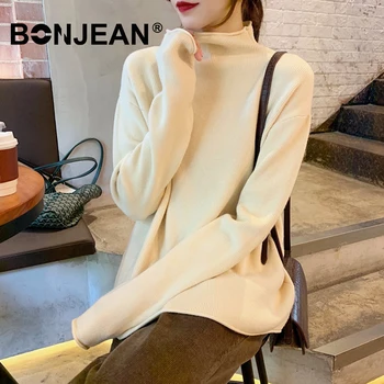 

Black Turtleneck Sweater Autumn Winter Korean Style Women Yellow Pink Sweater Knitwear Jumpers Ladies Pullover Knitted Top Z009