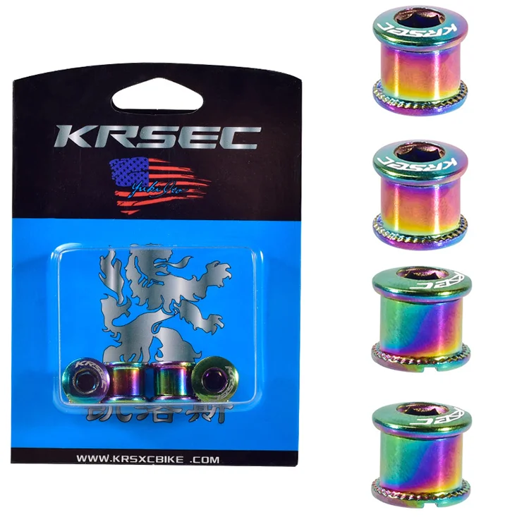 

KRSEC MTB single/double speed Chain ring Bolts 6.5/8.5mm Bicycle Chainwheel Screw other bicycle parts