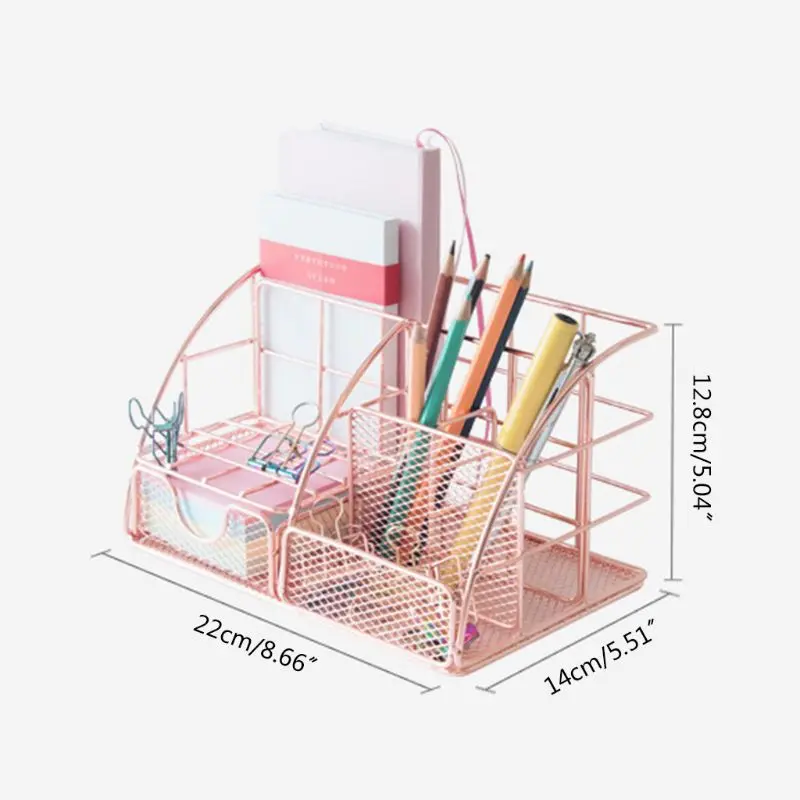 

Multi-function Desk Organizer All In One Desktop with Pen Holder Storage Rack