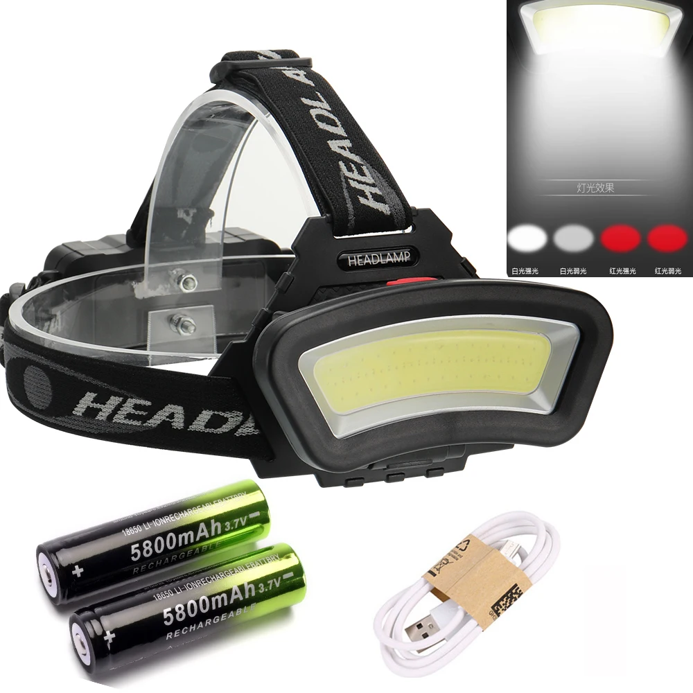 Rechargeable Tactical 50000LM T6 LED Headlamp 18650 Headlight Head Torch Lamp 