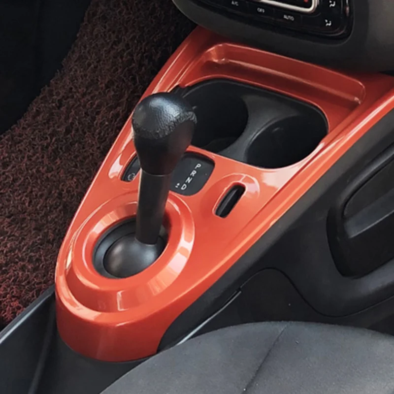

Gear Shift Panel Cover Interior Decoration Sticker For Mercedes Smart 453 fortwo forfour Car Styling Modification Accessories