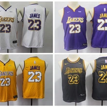 Youth kids arrvail Высокое качество Лос-Анжелес Леброн Джеймс Лейкерс Джерси