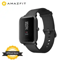 Huami Amazfit Bip reloj inteligente Bluetooth GPS Monitor de ritmo cardíaco de deporte IP68 impermeable recordatorio de llamada MiFit APP de alarma de vibración(China)