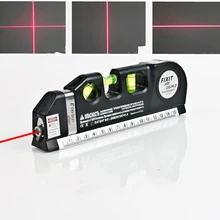 Nível do laser horizonte medida vertical 8ft alinhador padrão e métrica réguas multiuso medida nível laser