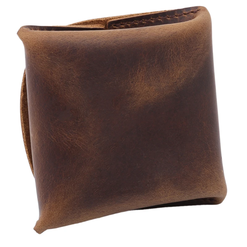 Vintage High Qualtiy Cow Leather Coin Purse Mini Small Wallet Female Real Cow Leather Individuation Men Women Coin Bag