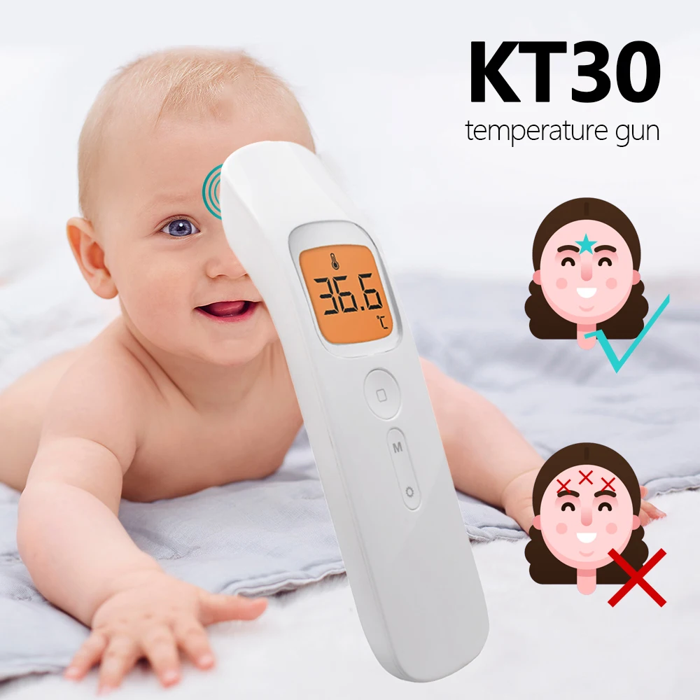 

body thermometer Infrared Non-contact Forehead LCD Digital Thermometer KF30 Portable Baby/Adult Temperature Termometro