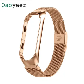 

Magnet Bracelet Strap for Xiaomi Mi Band 3 4 Metal Smart Wrist MiBand Men Straps Bracelets Stainless Steel Strap For MiBand 3 4