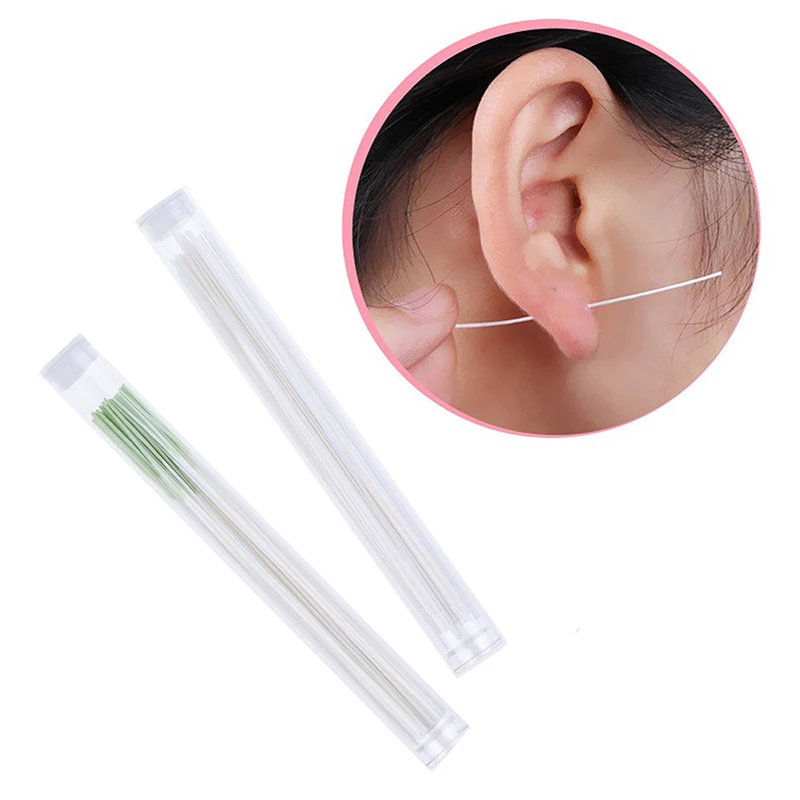 60Pcs Pierced Ear Cleaning Set Disposable Earrings Hole Cleaner Herb
