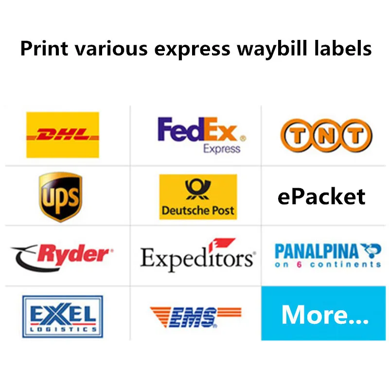 best small photo printer M6 Product Price Barcode QR Code Sticker ePpacket Express Waybill Shipping Label Width 25.4-118mm USB Thermal Printer 152mm / S mini mobile printer