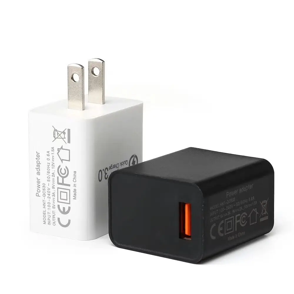50 шт. 5 в 3A Универсальный 18 Вт USB быстрая зарядка 3,0 для huawei Xiaomi EU US адаптер Android мобильный телефон быстрое зарядное устройство для Samsun S10