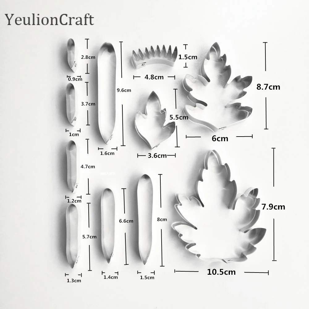 as photo YeulionCraft из нержавеющей стали Хризантема полимерный резак для глины формы для поделок, керамические резак для глины набор инструментов ручной работы - Цвет: as photo