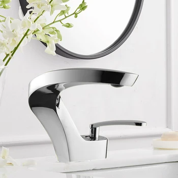 

Quyanre Modern Basin Faucets Waterfall Basin Water Taps For Bathroom Torneira da bacia Single Handle Mixer Tap Washbasin Mixer