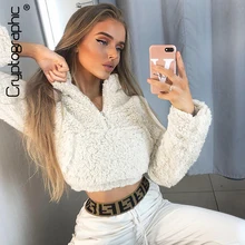 Женский свитер с криптографическим принтом, Одноцветный, на молнии, с длинным рукавом, пуловер, короткий топ, Осень-зима, Повседневный свитер, тонкий