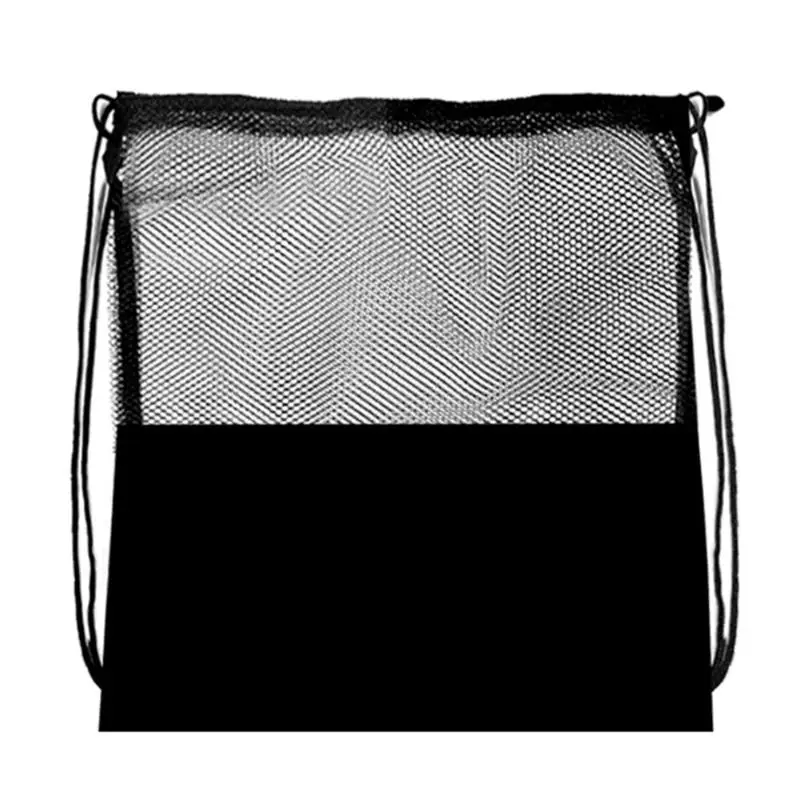 Черные баскетбольные сетчатые сумки, портативная спортивная сумка для тренировок на открытом воздухе, многофункциональная сумка для хранения волейбола, сетчатая сумка-Органайзер
