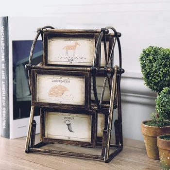 

Home decoration gift photo frame Ferris wheel nostalgic style photo frame Desktop decoration photo frame