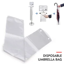 Прозрачный 100 шт одноразовый зонтик крышка одноразовый зонтик сумка креативный без утечки отель водонепроницаемый удобный дверной проем магазин