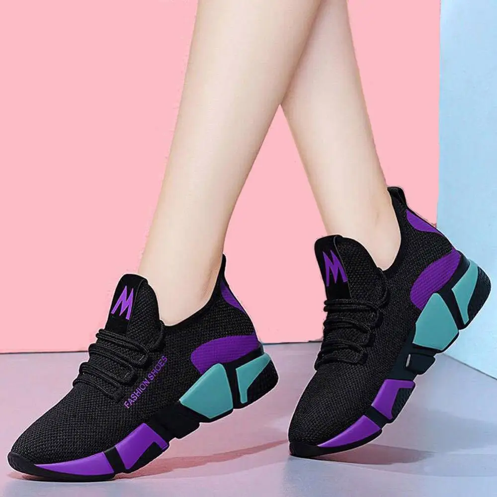 New Women's Mesh Breathable Shoes Soft Bottom Fashion Colorful Shoes Non-slip Shoes Running Casual Sports Women's Shoes