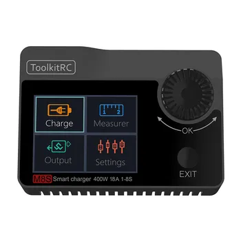 

ToolkitRC M8S 400W 18A Color Screen Balance FPV Charger Discharger for 1-8S Lipo LiHV Life Lio NiMh Pb Battery