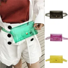 Новая модная пляжная поясная сумка женская сумка-мессенджер милый пояс Прозрачная водонепроницаемая сумка через плечо# HOT50