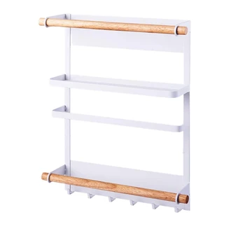 

Refrigerator Side Wall Rack Kitchen Refrigerator Rack Storage Bag Storage Multi-function Large Capacity Storage Rack Storage She