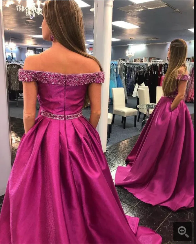 Vestido de festa с плеча линии вечерние платья для любимой отделка по горловине расшитые блестками вечерние платья Лидер продаж