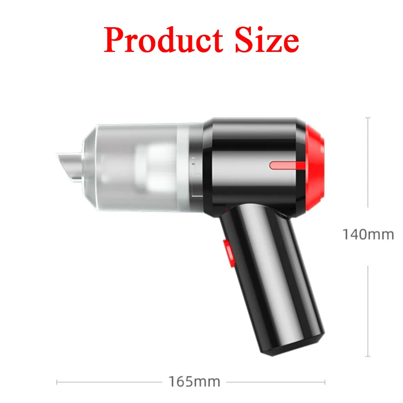 9000Pa 3in1 Handheld Vacuum Cleaner & Cordless Air Blower, Mini Air Duster Cleaner for Computer, Laptop, PC, Car Interior, Home