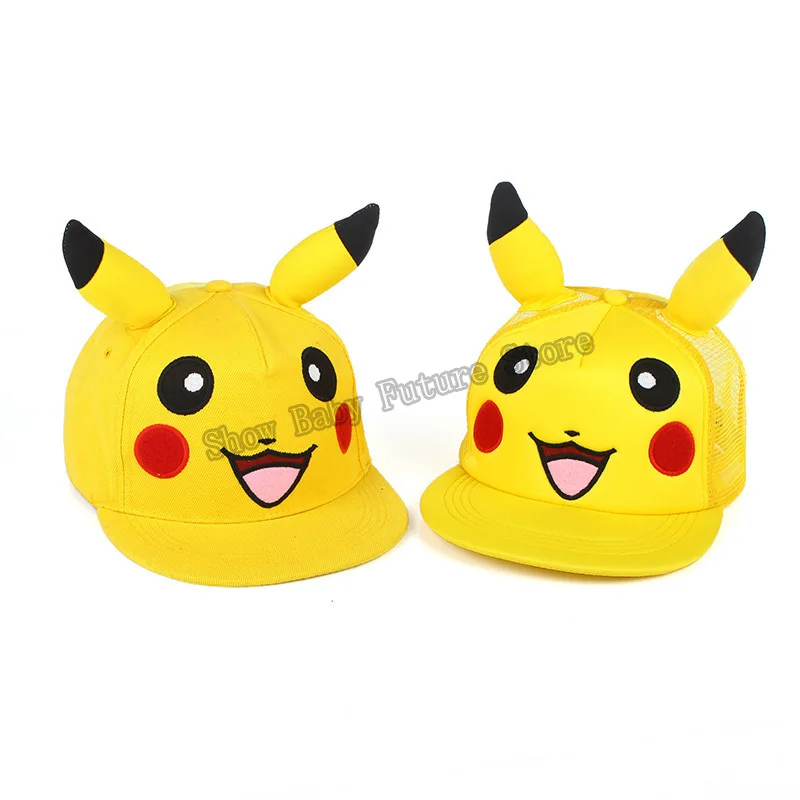Gorra de béisbol de Pokemon para niños, gorro ajustable de Pokemon, Hip Hop, informal, para exteriores, a la moda, Unisex
