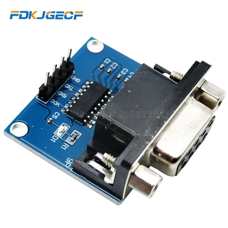 10 шт. MAX3232 RS232 к ttl последовательный порт конвертер Модуль DB9 разъем MAX232