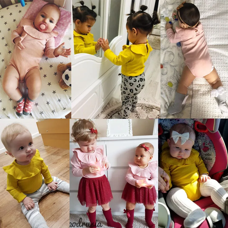 Baby Girl Romper 0-2Y Spring Newborn Baby Clothes For Girls Long Sleeve Kids Boys Jumpsuit Baby Boys Outfits Clothes Summer