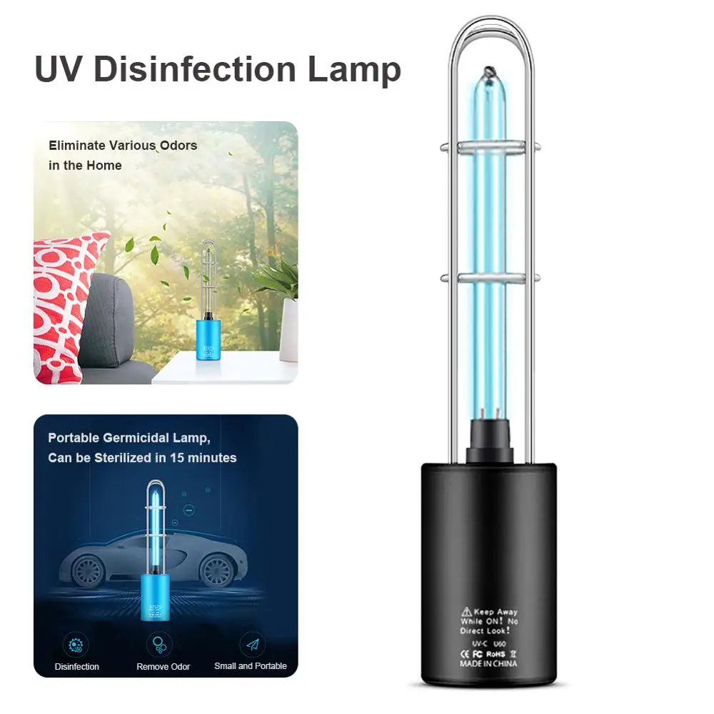 

USB Germicidal Light Tube UVC Sterilizer Kill Dust Mite Eliminator UV quartz lamp For Bedroom Hospital Disinfection Clean Air