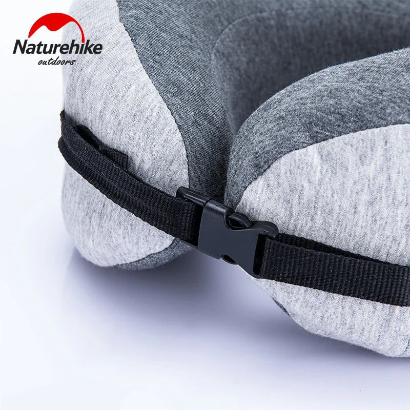 NatureHike подушка для путешествий с самолетом 50D подушка для шеи с эффектом памяти дышащий и моющийся Хлопковый чехол эргономичная подушка для поддержки шеи