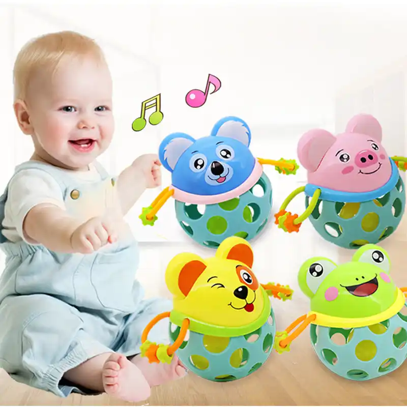 Hochet En Plastique Souple Pour Bebe De 0 A 12 Mois Jouet Educatif Anneau De Dentition Boule De Prehension Nouveau Aliexpress
