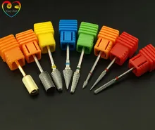  EasyNail 8 Types Carbide Nail drill bits Burrs Metal Drill Bits Cuticle For Manicure Electric Nail Drill Accessories,2.35mm 