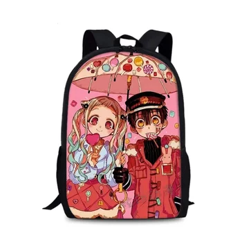 

17 inch Anime Jibaku Shounen Hanako-kun Backpack For Teenage Girls Boys School Book Bag Travel Bag Students DIY Custom Mochilas