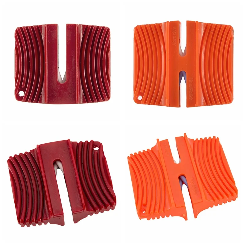 

Mini fishing tools fish Knife Sharpener Butterfly Type Two-stage fish Knife Sharpener Portable Knives fish Accessories