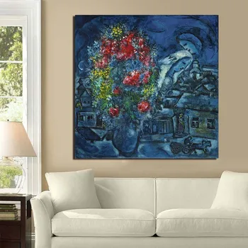 

Marc Chagall Cuadros Canvas Painting Print Living Room Home Decoration Modern Wall Art Oil Painting Posters Pictures Framework