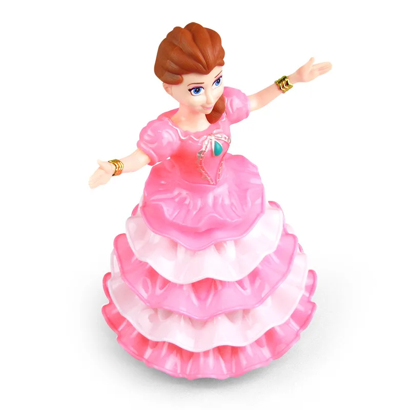 Танцующая принцесса светильник Музыка электрический Универсальный танцующий робот танцор вращающаяся принцесса игрушка для девочки