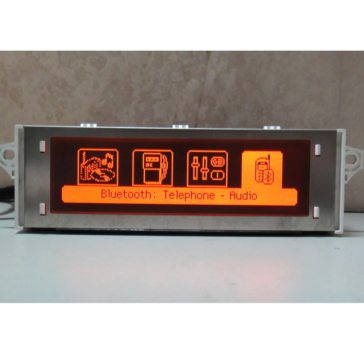 Original Red Screen Support USB Bluetooth Display 12 Pin Peugeot 307 407 408 Citroen C4 C5 car vga monitor