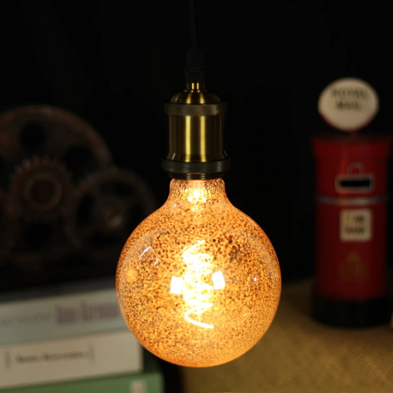

Edison Bulb LED Flexible Filament Lamp Flashing Gold Flashing Silver Retro Dimming Bulb 220V 4W E27 Home Holiday Decoration Bulb