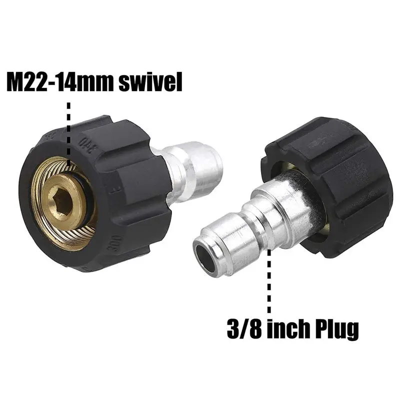 Мойка высокого давления Твист подключения M22 14 мм X 3/8 дюйма БЫСТРОРАЗЪЕМНАЯ штепсельная вилка высокого давления B фитинг БЫСТРОРАЗЪЕМНАЯ
