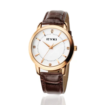 

NO.2 Mens Watches Luxury Casual Lovers' Quartz Wristwatch Imitation Leather Simple Crystal Dial Watch Women relogio masculino