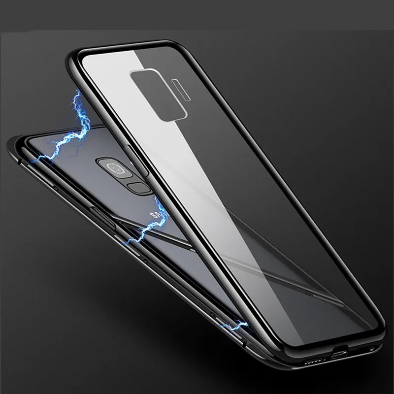 Магнитная Адсорбция металлический чехол для samsung Galaxy A50 A10 A30 A40 S A70 A60 M20 M30 J2 Core J4 J6 плюс A7 A8 A9 плюс Чехол для телефона