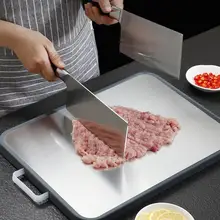 1 шт. разделочная доска из нержавеющей стали 304 из нержавеющей стали разделочная доска Бытовая формовочная доска металлические Разделочные Блоки